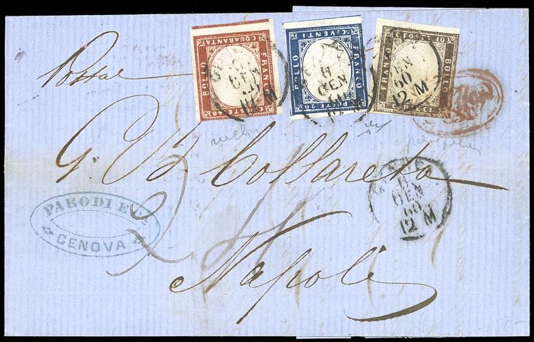 1860 - 10 cent. bruno giallastro, ... 