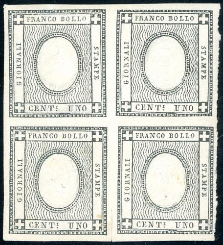 1861 - 1 cent. per stampati, ... 