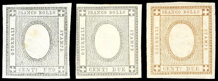 1861/62 - Centesimi per stampati, ... 