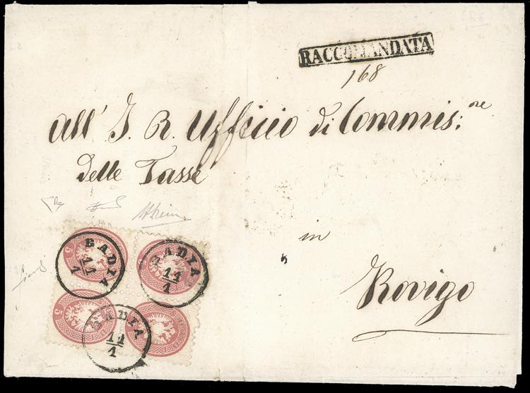 1864 - 5 soldi rosa, dent. 9 1/2 ... 