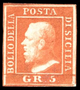 1859 - 5 grana vermiglio, II ... 