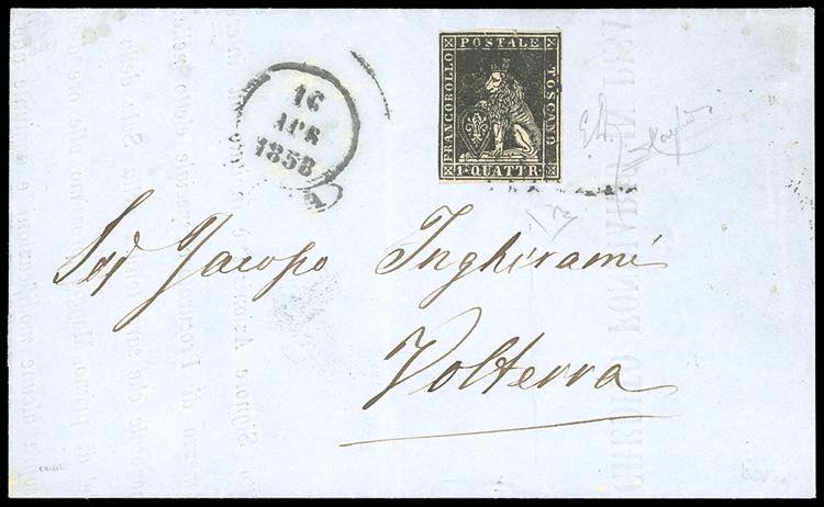 1858 - 1 quattrino nero, II ... 