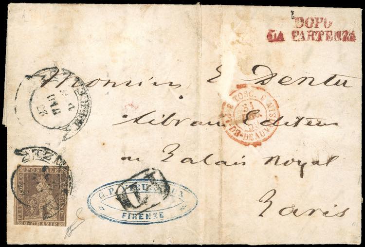 1859 - 9 crazie bruno lillaceo, ... 