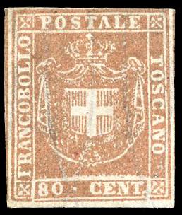 1860 - 80 cent. carnicino (22), ... 