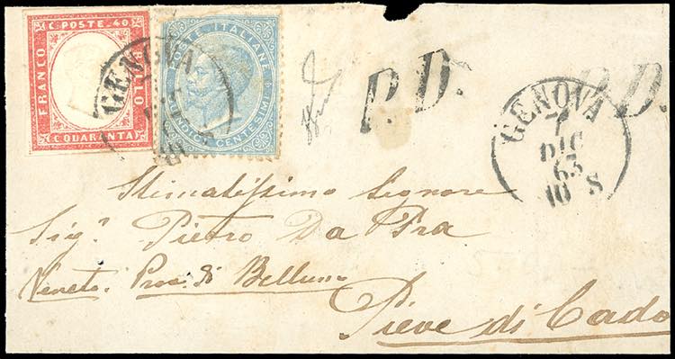 1863 - 15 cent. De La Rue (L18), ... 