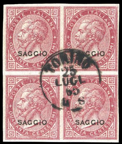 1863 - 40 cent. De La Rue (L20), ... 