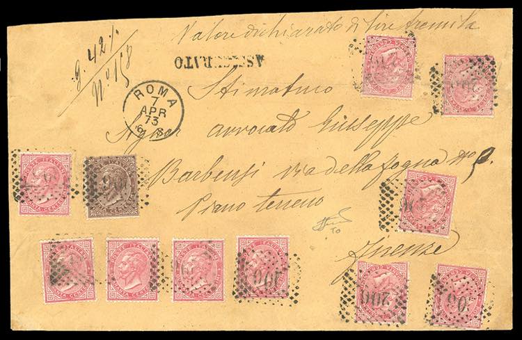 1873 - 40 cent. De La Rue, 10 ... 