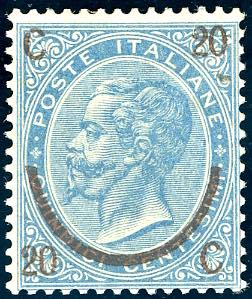 1865 - 20 cent. su 15 cent. Ferro ... 