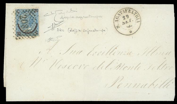 1866 - 20 cent. su 15 cent. Ferro ... 