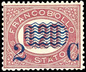 1878 - 2 cent. su 0,20 lire ... 