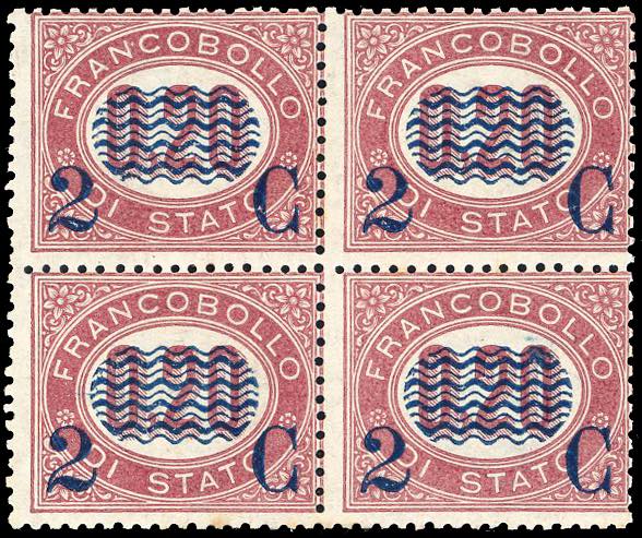 1878 - 2 cent. su 0,20 lire ... 