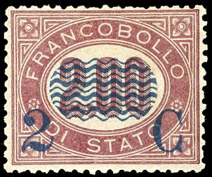 1878 - 2 c. su 2,00 lire Servizio ... 