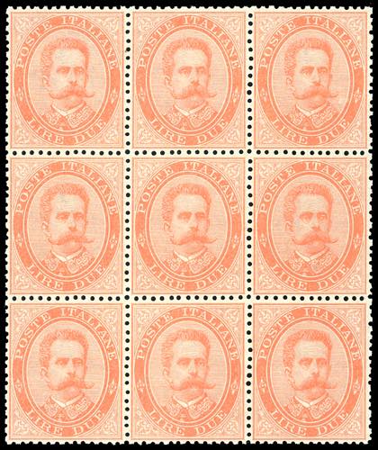 1879 - 2 lire Umberto I (43), ... 