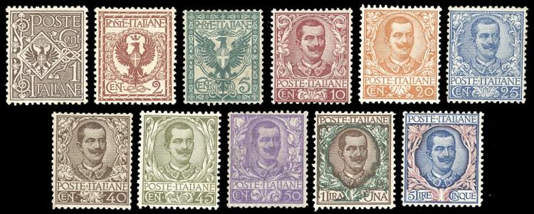 1901 - Floreale, serie completa ... 