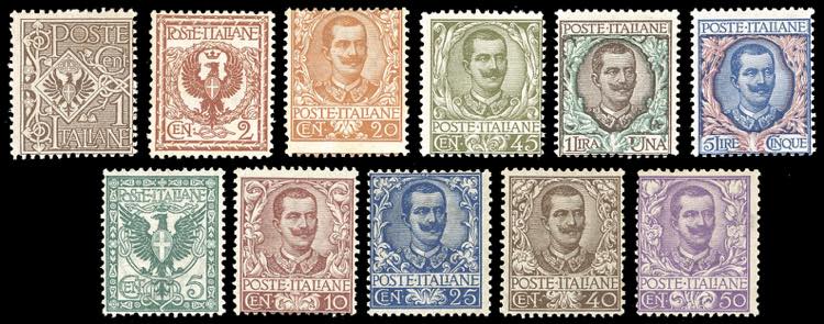 1901 - Floreale, serie completa ... 