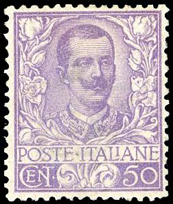 1901 - 50 cent. Floreale (76), ... 