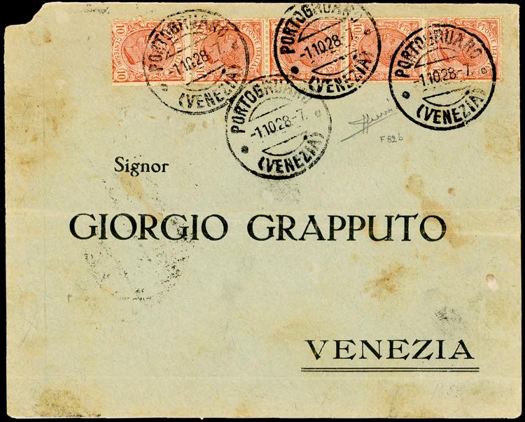 1928 - 10 cent. Leoni, falso per ... 