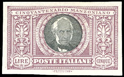 1923 - 5 lire Manzoni, non ... 