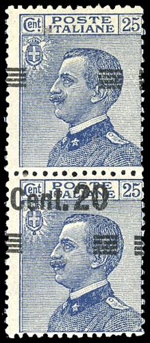 1925 - 20 cent. su 25 cent., ... 