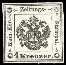 1859 - 1 kr. nero (2), nuovo, ... 