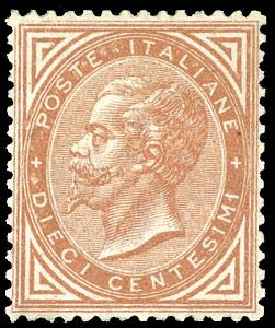 1863 - 10 cent. De La Rue, ... 