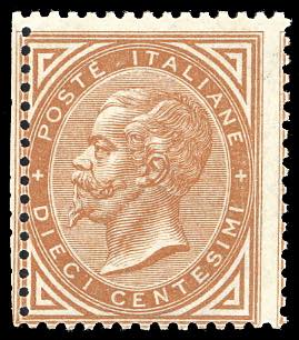 1863 - 10 cent. De La Rue, ... 