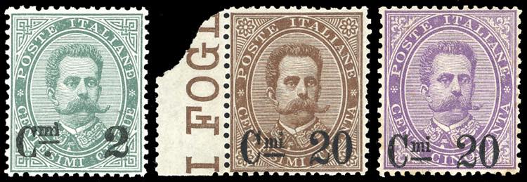 1890/91 - Soprastampati, serie ... 