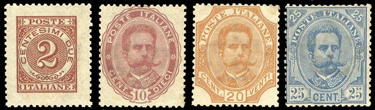1891 - Umberto I, non emessi, ... 