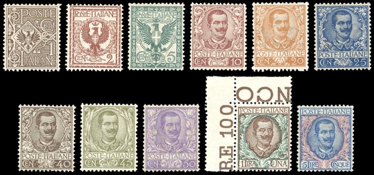 1901 - Floreale, serie completa ... 