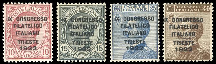 1922 - Congresso Filatelico, serie ... 