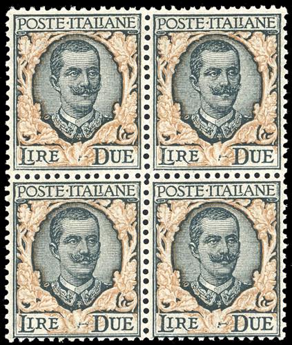 1923 - 2 lire Floreale (150), ... 
