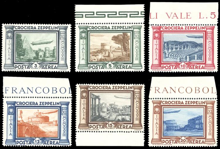 1933 - Crociera Zeppelin, serie ... 
