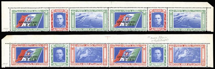 1933 - Coppie orizzontali, testata ... 