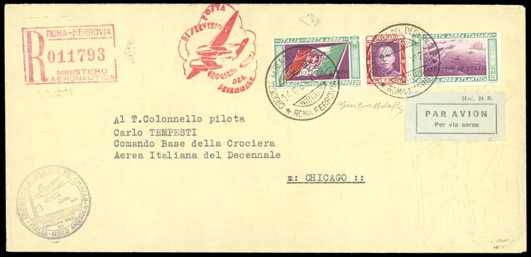 1933 - 5,25 + 44,75 lire Trittico ... 