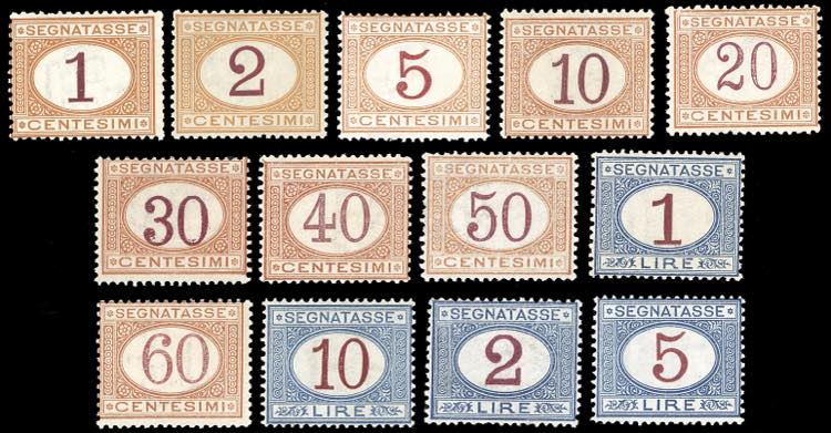 1870/1903 - Serie completa di 13 ... 