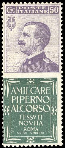 1924 - 50 cent. Piperno (13), ... 