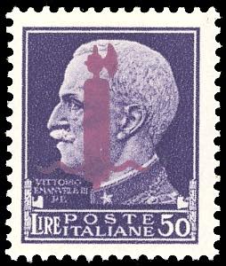 1944 - 50 lire soprastampato ... 