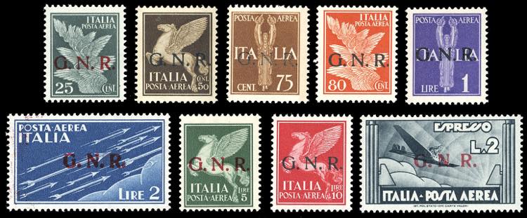 POSTA AEREA 1944 - Soprastampati ... 