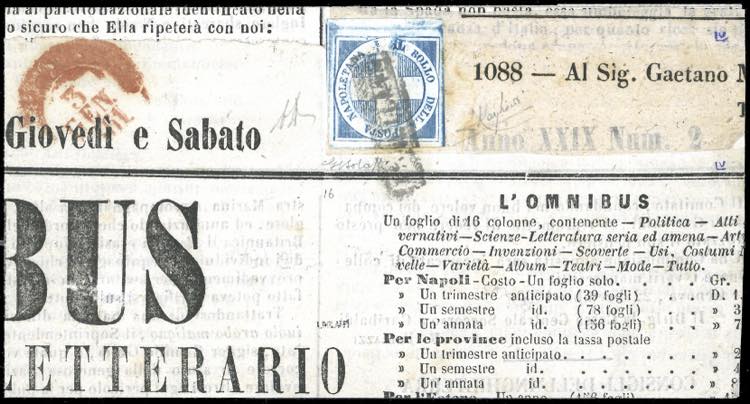 1860 - 1/2 tornese azzurro ... 