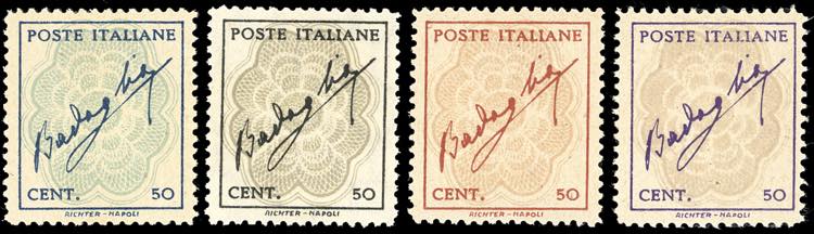 1944 - Badoglio, serie completa, ... 