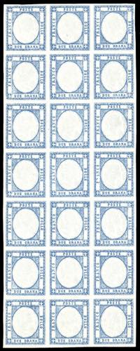1861 - 2 grana azzurro (20), ... 