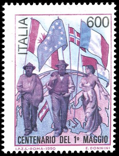 1990 - 600 lire Primo maggio, ... 