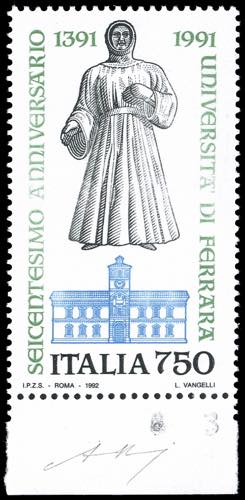 1992 - 750 lire Scuole dItalia, ... 