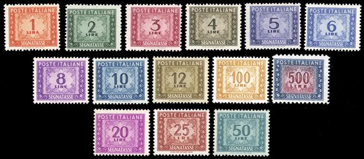 1947/54 - Filigrana ruota, serie ... 