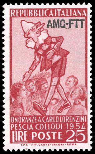 1954 - 25 lire Pinocchio, ... 