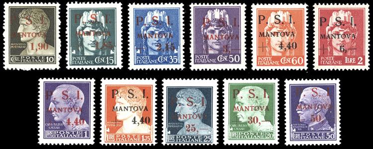 MANTOVA 1945 - Serie completa, ... 