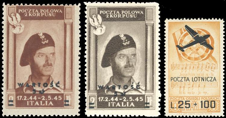 POSTA AEREA 1946 - I tre valori ... 