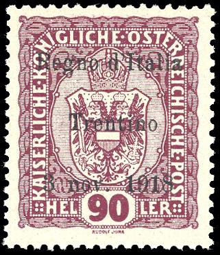 TRENTINO ALTO ADIGE 1918 - 90 h. ... 