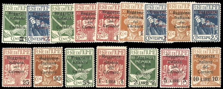 FIUME 1920 - Soprastampati ... 