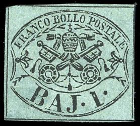 1864 - 1 baj verde scuro, II ... 